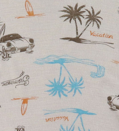 Joha Heldragt - Uld/Silke - Beige m. Print Joha Heldragt - Uld/Silke - Beige m. Print