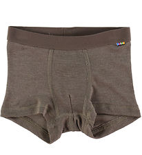 Joha Boxershorts - Uld/Silke - Brun Joha Boxershorts - Uld/Silke - Brun