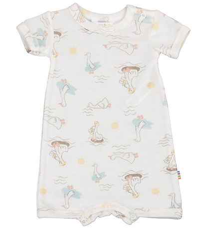 Joha Sommerdragt - Uld/Silke - Off White m. Print