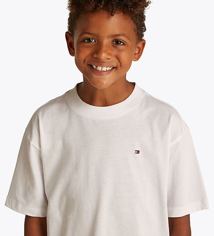 Tommy Hilfiger T-shirt - Essential Archive - Hvid Tommy Hilfiger T-shirt - Essential Archive - Hvid