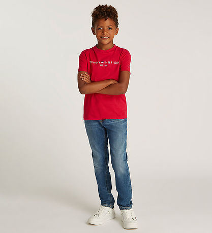 Tommy Hilfiger T-shirt - Corp Logo - Primary Red