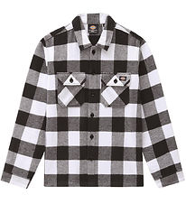 Dickies Skjorte - Sacramento - Sort/Hvidternet Dickies Skjorte - Sacramento - Sort/Hvidternet