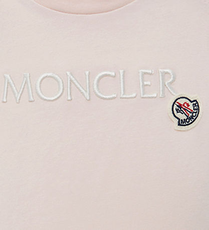 Moncler T-shirt - Rosa m. Vit