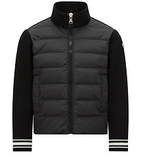 Moncler Cardigan - Knitted/Down - Black Moncler Cardigan - Knitted/Down - Black