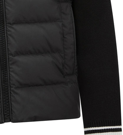 Moncler Cardigan - Knitted/Down - Black