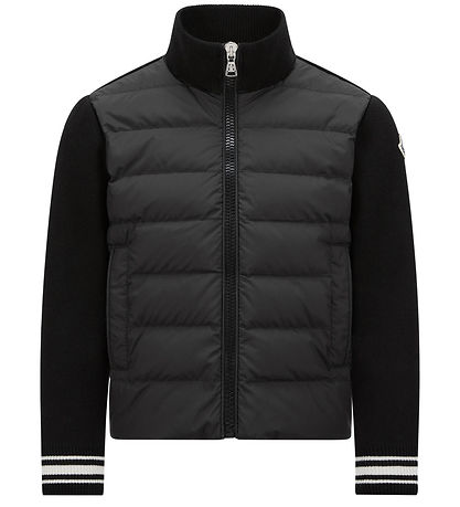 Moncler Cardigan - Knitted/Down - Black