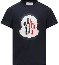 Moncler T-shirt - Marinblå m. Logo Moncler T-shirt - Marinblå m. Logo