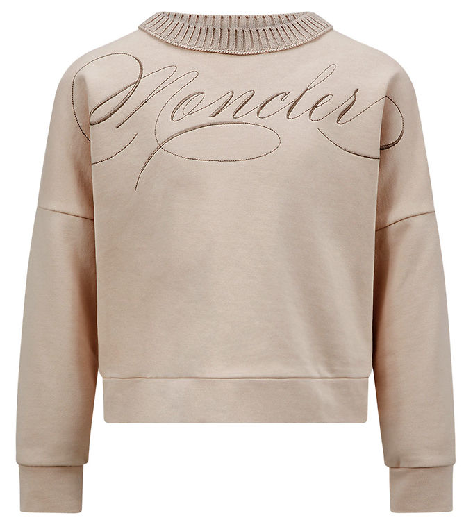 Moncler Sweatshirt - Rosa m. Broderi
