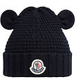 Moncler Beanie - Wool - Navy w. Ears Moncler Beanie - Wool - Navy w. Ears