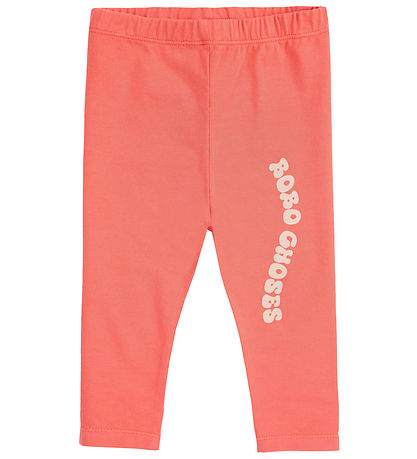 Bobo Choses Leggings - Wavy - Coral Pink