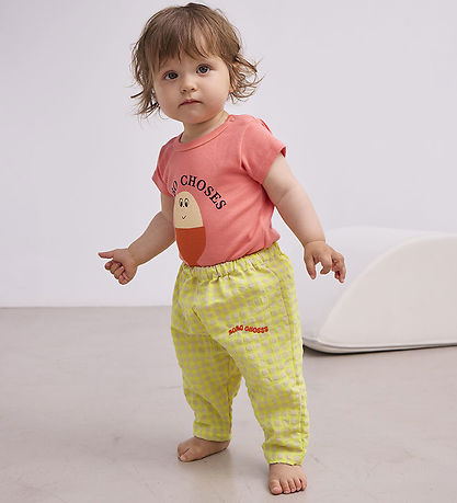 Bobo Choses Bodysuit k/æ - Morning Egg - Coral Pink