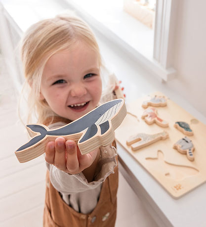 Sebra Puslespil - Træ - 8 Brikker - World Of Sebra