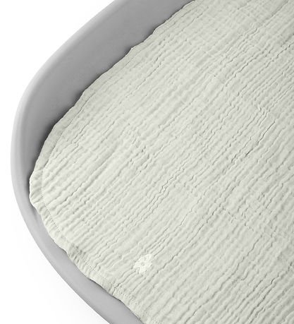 Sebra Pusleunderlag - 2-pak - Musselin - Mist Green Sebra Pusleunderlag - 2-pak - Musselin - Mist Green