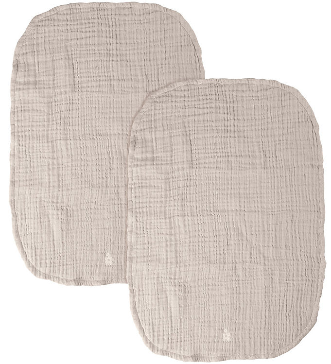 Sebra Pusleunderlag - 2-pak - Musselin - Jetty Beige