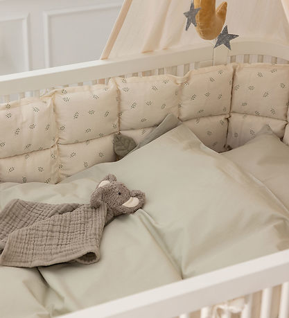 Sebra Sengetøj - Baby - Mist Green Sebra Sengetøj - Baby - Mist Green