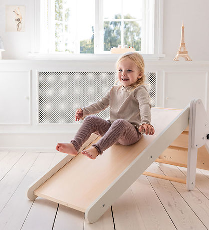 Sebra Klatre- Og Rutsjebane - 2-i-1 - Hvid