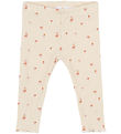 The New Siblings Leggings - Rib - TnsbNoella - White Swan AOP The New Siblings Leggings - Rib - TnsbNoella - White Swan AOP