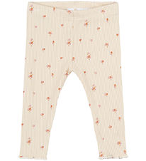 The New Siblings Leggings - Rib - TnsbNoella - White Swan AOP The New Siblings Leggings - Rib - TnsbNoella - White Swan AOP