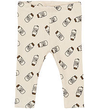 The New Siblings Leggings - Rib - TnsbNigel - White Swan AOP The New Siblings Leggings - Rib - TnsbNigel - White Swan AOP