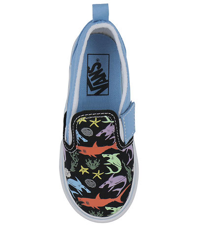 Vans Sko - Slip-On V Glow Sharks - Blue/Multi Vans Sko - Slip-On V Glow Sharks - Blue/Multi