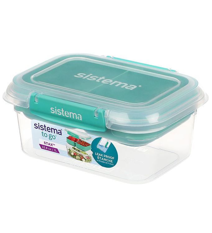 Sistema Madkasse - 1L Rectangle Stax To Go - Turkis