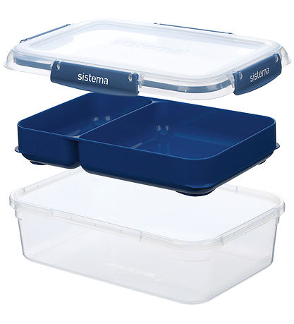 Sistema Madkasse - 2.2L Rectangle Stax To Go - Blå Sistema Madkasse - 2.2L Rectangle Stax To Go - Blå