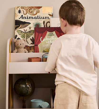 Kids Concept Reol - 60x35x60 cm - Grå/Mustard