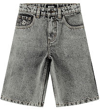 Molo Shorts - Denim - Alpha - Grey Stonewash Molo Shorts - Denim - Alpha - Grey Stonewash