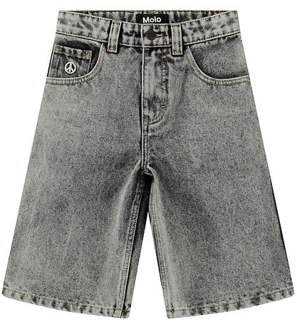 Molo Shorts - Denim - Alpha - Grey Stonewash Molo Shorts - Denim - Alpha - Grey Stonewash