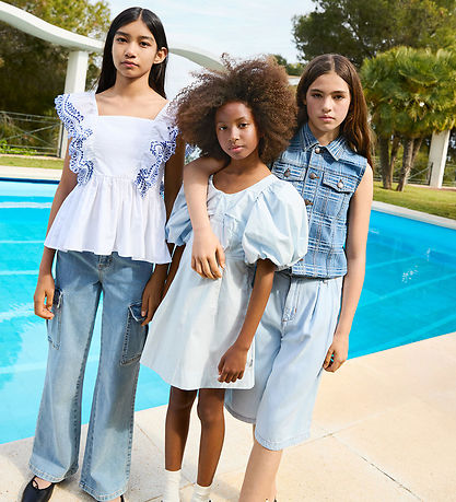 Molo Vest - Denim - Hertha - Washed Check Molo Vest - Denim - Hertha - Washed Check