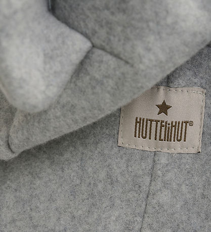 Huttelihut Køredragt - Fleece - Lys Grå Meleret