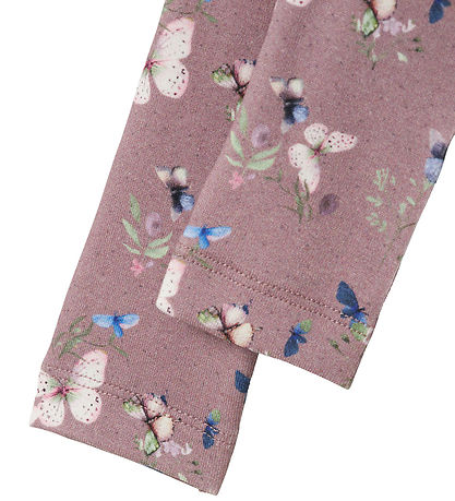 Name It Leggings - NbfBela - Elderberry m. Sommerfugle Name It Leggings - NbfBela - Elderberry m. Sommerfugle