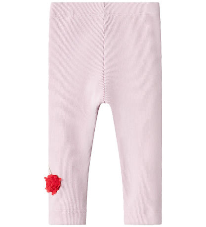 Name It Leggings - Rib - NbfBolia - Winsome Orchid m. Kirsebær Name It Leggings - Rib - NbfBolia - Winsome Orchid m. Kirsebær