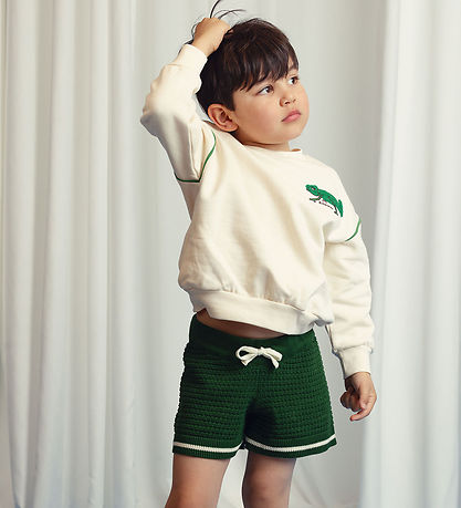 Mini Rodini Sweatshirt - Lizard - Offwhite