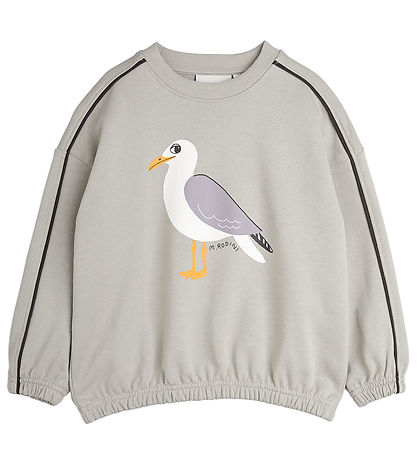 Mini Rodini Sweatshirt - Seagull - Grå Mini Rodini Sweatshirt - Seagull - Grå