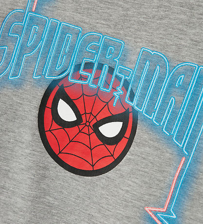 Name It Bluse - NmmJacinto Spiderman - Grey Melange m. Print Name It Bluse - NmmJacinto Spiderman - Grey Melange m. Print