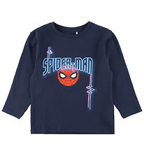 Name It Bluse - NmmJacinto Spiderman - Navy Blazer m. Print Name It Bluse - NmmJacinto Spiderman - Navy Blazer m. Print