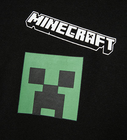 Name It Hættetrøje - NkmJacot Minecraft - Sort m. Print