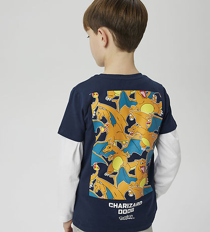 Name It T-shirt - NkmJatin Pokemon - Navy Blazer m. Print