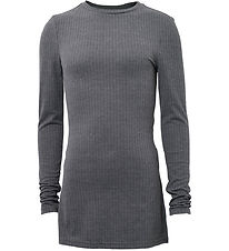 Hound Bluse - Rib - Grå Hound Bluse - Rib - Grå