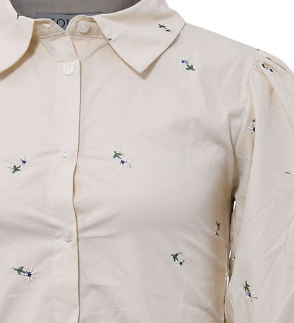 Hound Skjorte - Off White m. Blomster