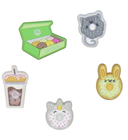 Crocs Vedhæng - Coffee and Donuts - 5-pak Crocs Vedhæng - Coffee and Donuts - 5-pak