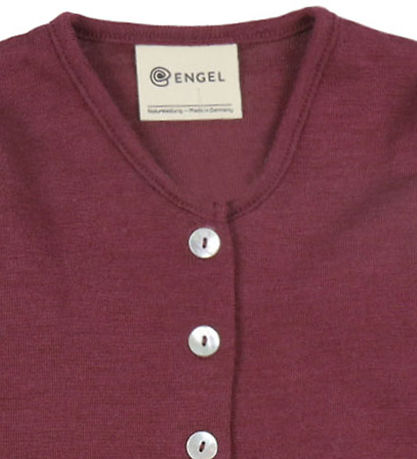 Engel Cardigan - Uld/Silke - Orchid