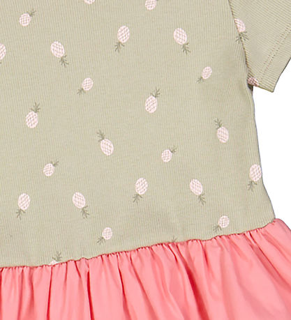 Müsli Kjole - Rib - Pineapple Swing - Soft Green/Poetry Green/Ma