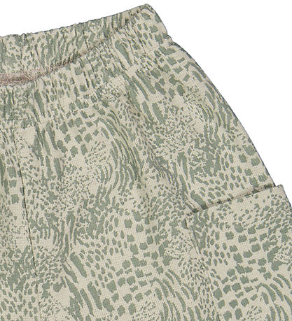 Müsli Shorts - Leopard Cargo - Soft Green/Poetry Green