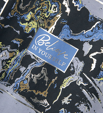 Name It Bluse - NkfRaki - Icelandic Blue m. Print