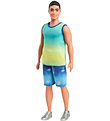 Barbie Dukke - 30 cm - Fashionista Ken Ombre Tank Barbie Dukke - 30 cm - Fashionista Ken Ombre Tank
