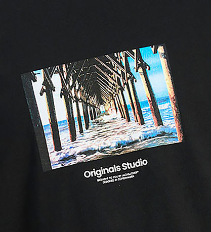 Jack & Jones T-shirt - JorVesterbro - Sort Jack & Jones T-shirt - JorVesterbro - Sort