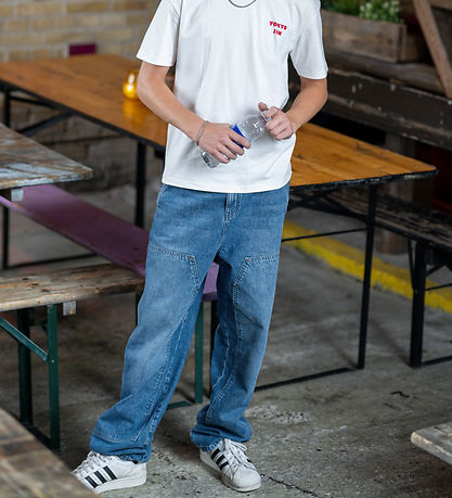 Hound Jeans - Carpenter - Medium Blue Used Hound Jeans - Carpenter - Medium Blue Used