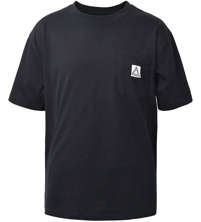 Hound T-shirt med Lomme - Sort